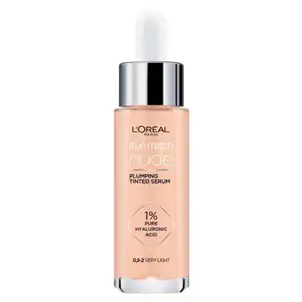 Kruidvat L'Oréal Paris True Match Nude 0.5-2 Very Light Plumping Tinted Serum aanbieding
