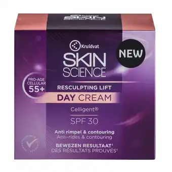 Kruidvat Kruidvat Skin Science Resculpting Lift 55+ Day Cream aanbieding