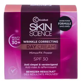 Kruidvat Kruidvat Skin Science Anti-Age SPF30 Wrinkle Correcting Day Cream 30+ aanbieding
