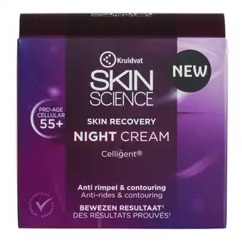 Kruidvat Kruidvat Skin Science Skin Recovery 55+ Night Cream aanbieding