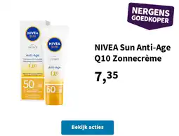 Plein.nl Nivea Sun Anti-Age Q10 Zonnecrème aanbieding