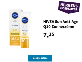 Plein.nl Nivea Sun Anti-Age Q10 Zonnecrème aanbieding
