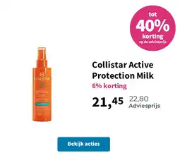 Plein.nl Collistar Active Protection Milk aanbieding