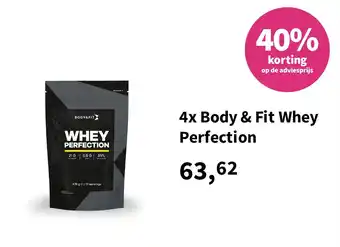 Plein.nl 4x Body & Fit Whey Perfection aanbieding