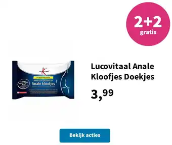 Plein.nl Lucovitaal Anale Kloofjes Doekjes aanbieding