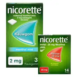 Plein.nl Nicorette patches 25mg + Nicorette aanbieding
