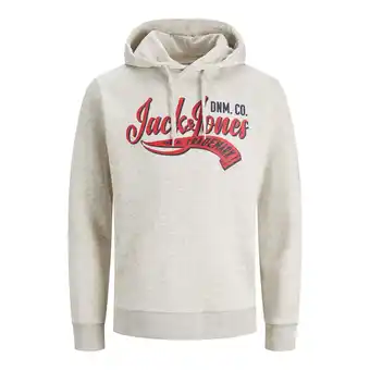 ANWB Jack & Jones Heren Logo Sweat Hood Wit aanbieding