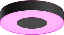 Coolblue Philips Hue Xamento badkamerplafondlamp - wit en gekleurd licht - zwart - 38cm aanbieding