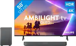 Coolblue Philips Ambilight 50'' PUS8500 QLED 4K (2025) + Philips TAB5309 aanbieding