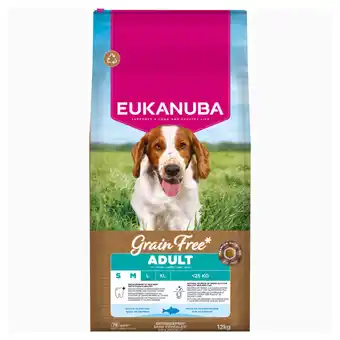 Zooplus Eukanuba Grain Free Adult Small / Medium Breed met Zeevis Hondenvoer - Dubbelpak: 2 x 12 kg aanbieding