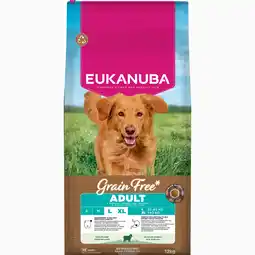 Zooplus Eukanuba Grain Free Adult Large Dogs Lam - Dubbelpak: 2 x 12 kg aanbieding