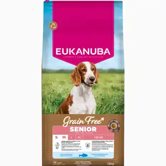 Zooplus Eukanuba Senior Small & Medium Breed Grain Free Zeevis - Dubbelpak: 2 x 12 kg aanbieding