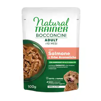 Zooplus 48x100g ZalmNatural Trainer Bocconcini Adult Small & Toy Morsels in Sauce Chicken Hondenvoer nat aanbieding
