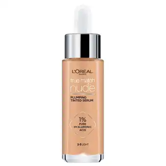 Kruidvat L'Oréal Paris True Match Nude 2-3 Light Plumping Tinted Serum aanbieding