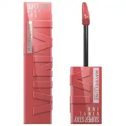 Kruidvat Maybelline New York SuperStay Vinyl Ink 35 Cheeky Lipstick aanbieding