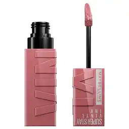 Kruidvat Maybelline New York Superstay Vinyl Ink 110 Awestruck Lipstick aanbieding
