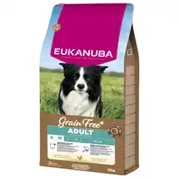 Pets Place Eukanuba Grain Free Adult Small & Medium Breed - Hondenvoer - Kip 12 kg aanbieding
