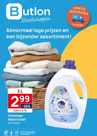 Butlon Vloeibaar wasmiddel aanbieding