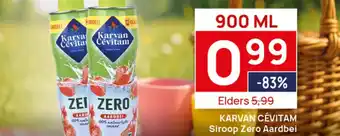 Butlon KARVAN CÉVITAM Siroop Zero Aardbei aanbieding