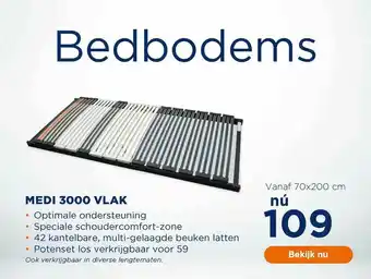 TotaalBED Medi 3000 Vlak Bedbodems aanbieding