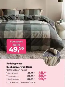 Linolux Beddinghouse Dekbedovertrek Dario aanbieding
