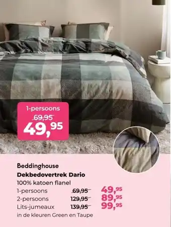 Linolux Beddinghouse Dekbedovertrek Dario aanbieding