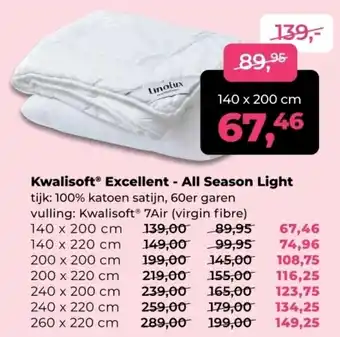 Linolux Kwalisoft Excellent All Season Light aanbieding