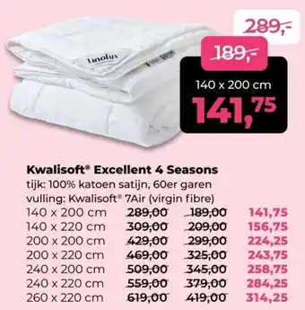 Linolux Kwalisoft Excellent 4 Seasons aanbieding