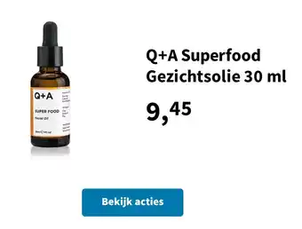 Plein.nl Q+A Superfood Gezichtsolie aanbieding