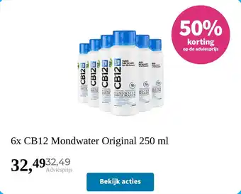 Plein.nl 6x CB12 Mondwater Original aanbieding