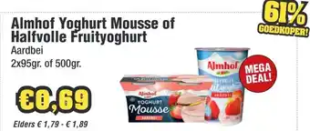 Budget Food Almhof Yoghurt Mousse of Halfvolle Fruityoghurt aanbieding