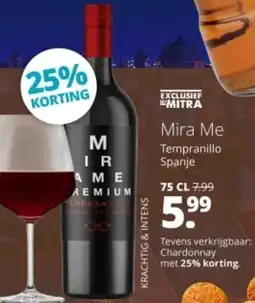 Mitra Mira Me Tempranillo aanbieding