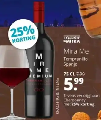 Mitra Mira Me Tempranillo aanbieding