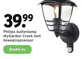 GAMMA Philips buitenlamp MyGarden Creek met bewegingssensor aanbieding