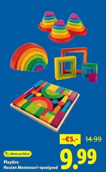 Lidl Playtive Houten Montessori-speelgoed aanbieding