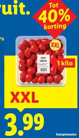 Lidl Snoeptomaten aanbieding