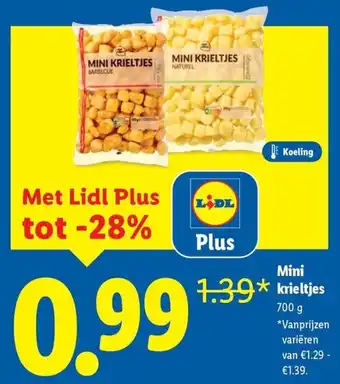 Lidl Mini krieltjes aanbieding