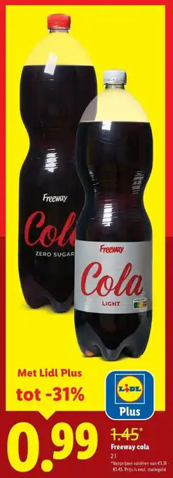 Lidl Freeway cola aanbieding