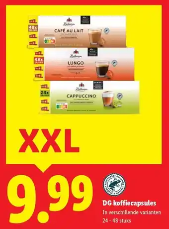 Lidl DG koffiecapsules aanbieding