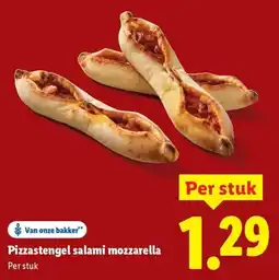 Lidl Pizzastengel salami mozzarella aanbieding