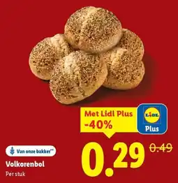 Lidl Volkorenbol aanbieding