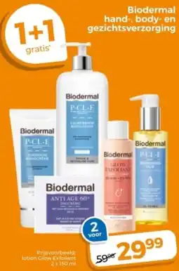 Trekpleister Biodermal hand, body en gezichtsverzorging aanbieding