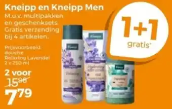 Trekpleister Kneipp en Kneipp Men aanbieding