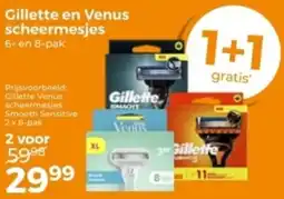 Trekpleister Gillette en Venus scheermesjes aanbieding