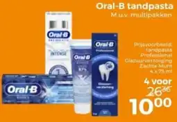 Trekpleister Oral-B tandpasta aanbieding