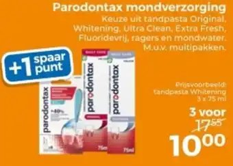 Trekpleister Parodontax mondverzorging aanbieding