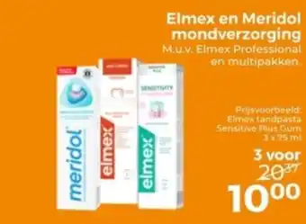 Trekpleister Elmex en Meridol mondverzorging aanbieding