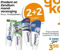 Trekpleister Prodent en Zendium mondverzorging aanbieding