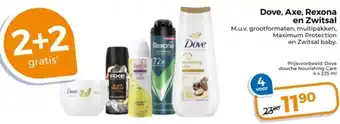 Trekpleister Dove, Axe, Rexona en Zwitsal aanbieding