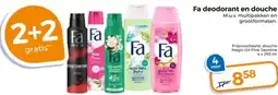 Trekpleister Fa deodorant en douche aanbieding